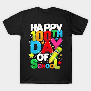 100 Days Of School Teacher Student Men Women Kids 100Th Day T-Shirt